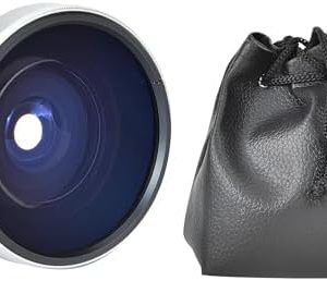 Acouto Fish Eye Lens for Camera 37mm 0.25X Super Fisheye Additional Lens for 37mm Caliber Camera Lenses Silver Aluminum Alloy