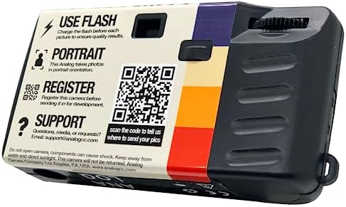 Analog Portrait Mode Disposable Camera w/Flash + Development & Digital Uploads | New Half-Frame 35mm Film Single-Use Camera, 34 Exposures, Pictures Sent to Your Phone - Image 2