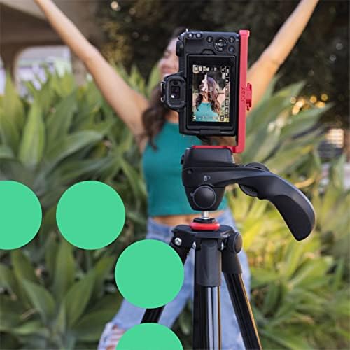 JOBY Compact Action Tripod, Camera Tripod with Ball Head, Universal ¼-20” Quick Release Mount and Carrying Bag, for CSC,DSLR, Mirrorless Cameras, Colour: Black, 1.5kg Capacity - Image 2