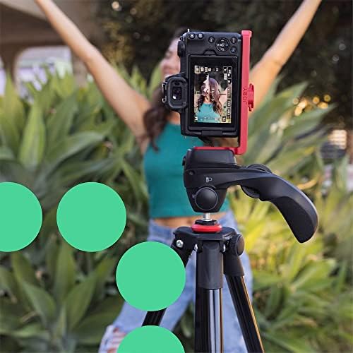 JOBY Compact Action Tripod, Camera Tripod with Ball Head, Universal ¼-20” Quick Release Mount and Carrying Bag, for CSC,DSLR, Mirrorless Cameras, Colour: Black, 1.5kg Capacity - Image 4